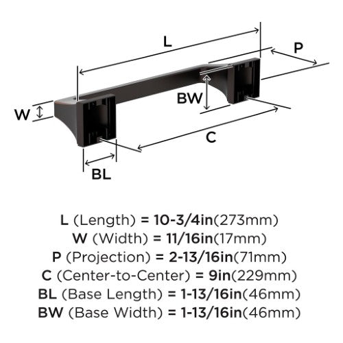 Mulholland Zinc & Stainless Steel Oil Rubbed Bronze Towel Bar 4