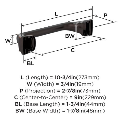 Revitalize Zinc & Stainless Steel Oil Rubbed Bronze Towel Bar 4