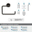 Arrondi Stainless Steel Oil Rubbed Bronze Towel Ring 3