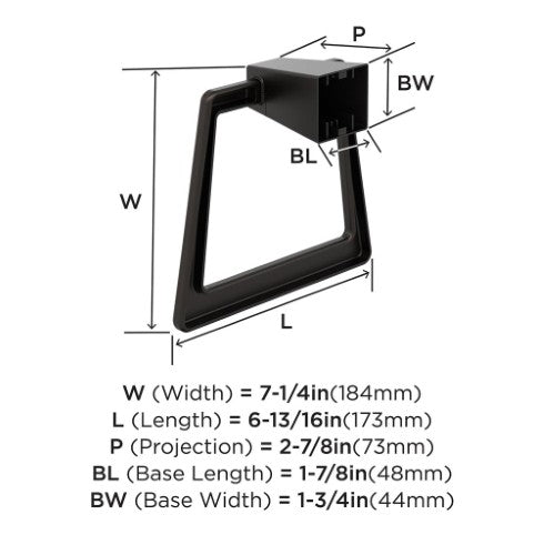 Blackrock Zinc Oil Rubbed Bronze Towel Ring 2