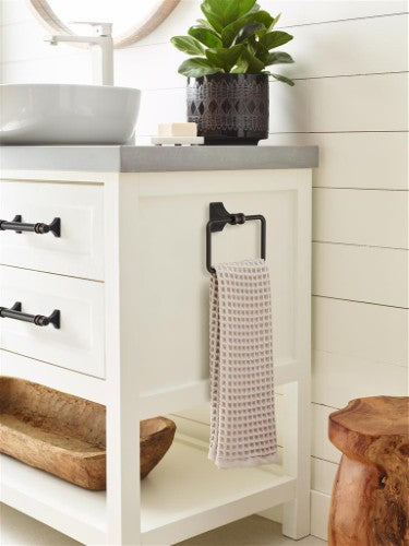 Davenport Zinc & Stainless Steel Oil Rubbed Bronze Towel Ring 5