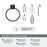 Stature Zinc & Aluminum Oil Rubbed Bronze Towel Ring 3