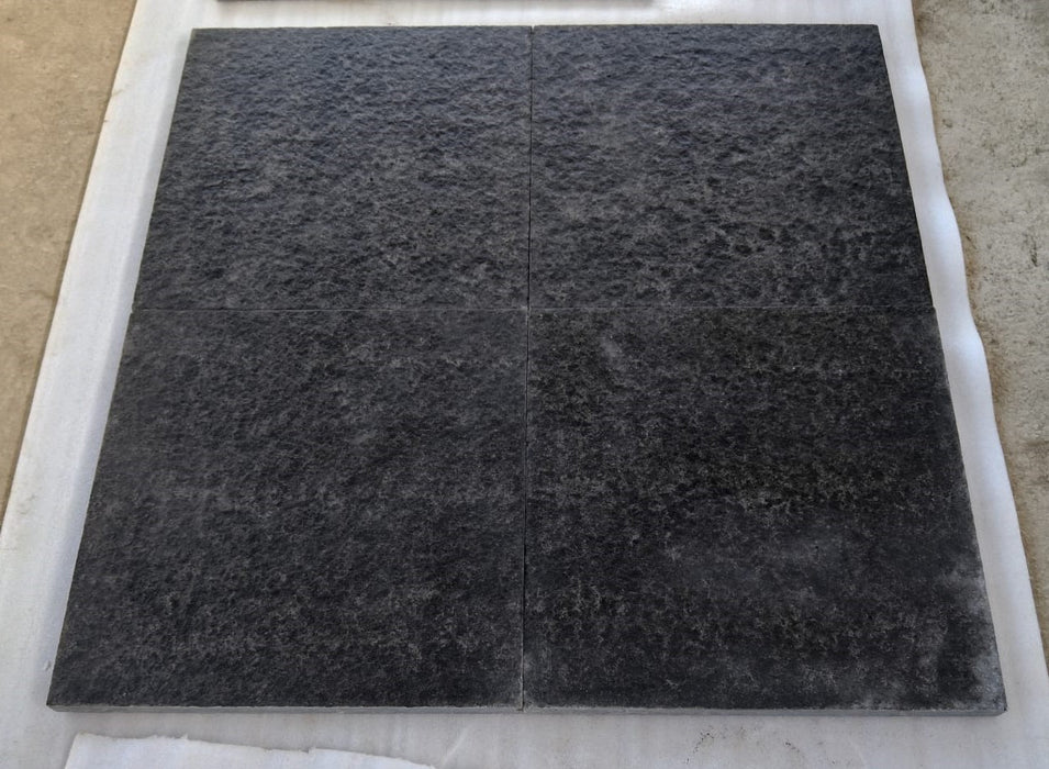 Olympus Black Basalt Paver Flamed & Tumbled 1