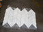 Oriental White Honed Marble Mosaic - 1" x 6" Herringbone