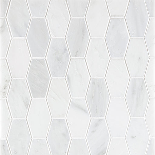 Oriental White Marble Mosaic Honed 2