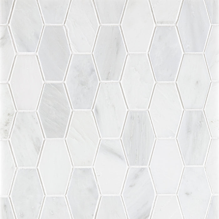 Oriental White Marble Mosaic Honed 2