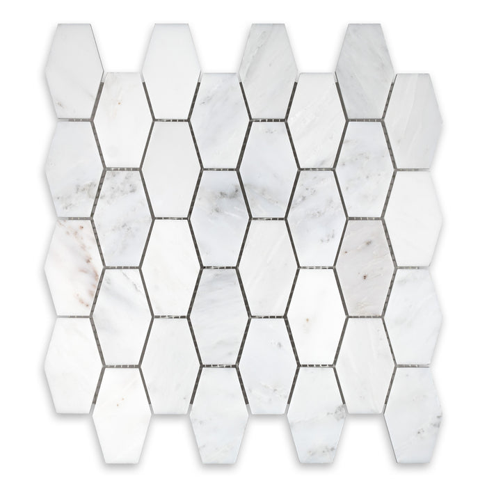 Oriental White Marble Mosaic Honed 1