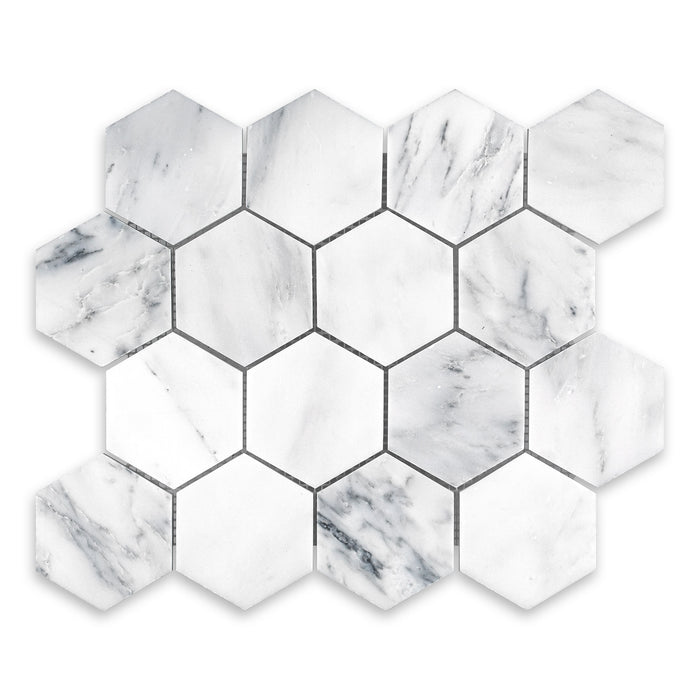 Oriental White Marble Mosaic - Polished 1