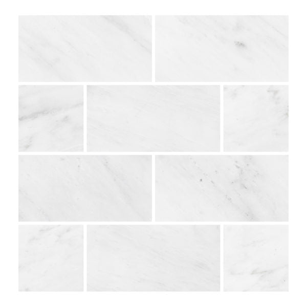 Oriental White Marble Tile - Honed 1