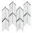 Oriental White & Silver Marble Mosaic Polished 1