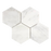 Oriental White Marble Mosaic - 6" Hexagon Polished