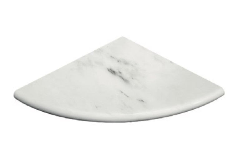 Oriental White Marble Corner Shelf Polished 1