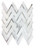 Oriental White & Silver Marble Mosaic Polished 1
