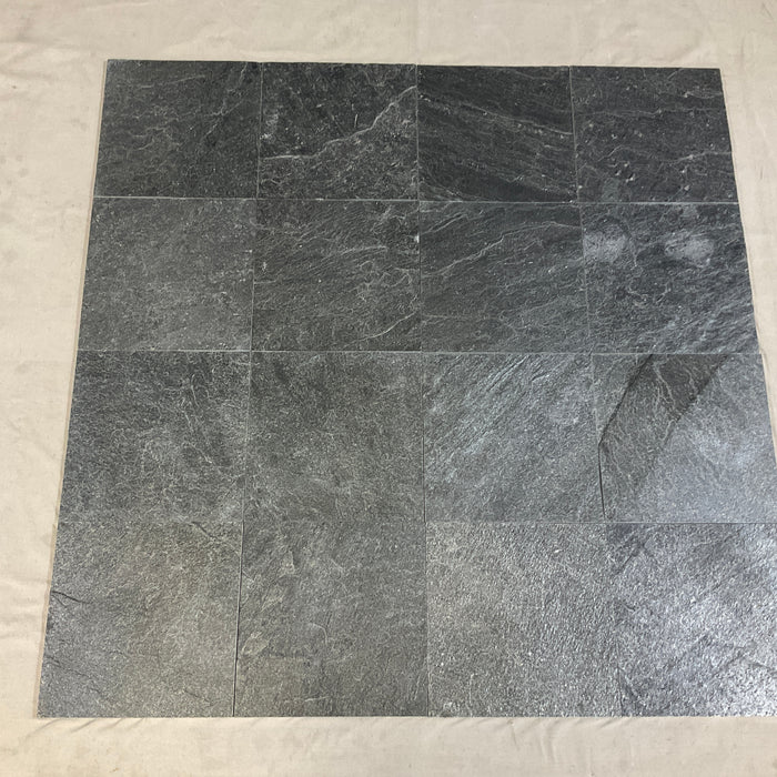 Ostrich Gray Slate Tile Natural Cleft Face, Gauged Back 1