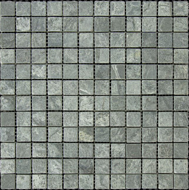 Clearance Sale! Ostrich Gray Slate Mosaic - 1" x 1"
