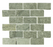 Clearance Sale! Ostrich Gray Slate Mosaic - 2" x 4" Brick