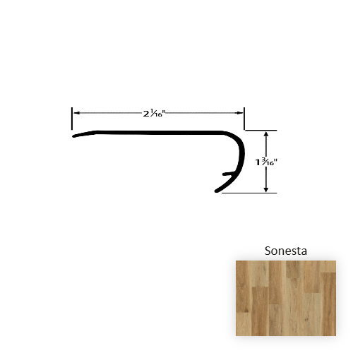 Elevate Vinyl Sonesta Overlap Stair Nose Embossed 1