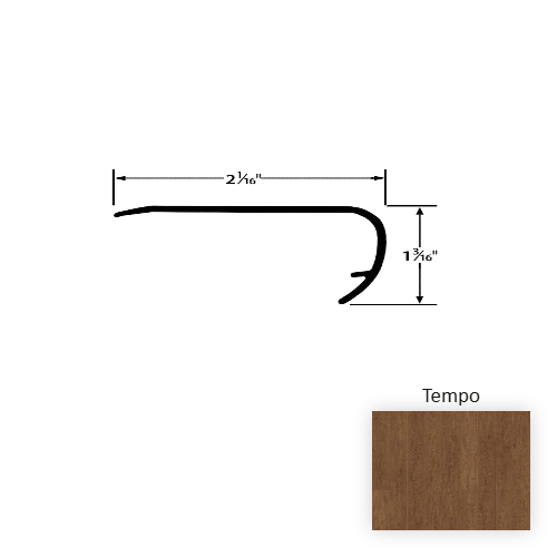 Transform Wood Tempo Overlap Stair Nose Embossed 1