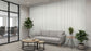 Acoustic Wood Slat Panel Wood White Tile Low Gloss 2
