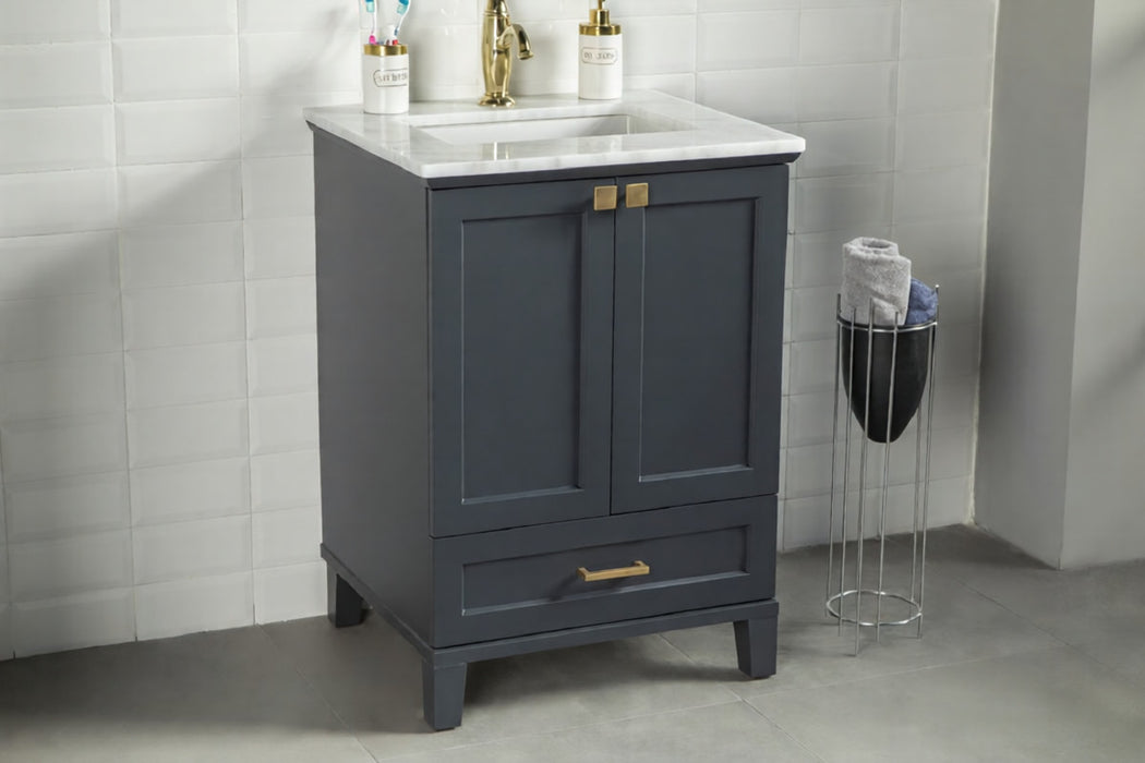 Paloma Wood Dark Grey Bathroom Vanity Dark Grey 3