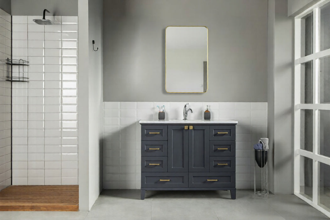 Paloma Wood Dark Grey Bathroom Vanity Dark Grey 2
