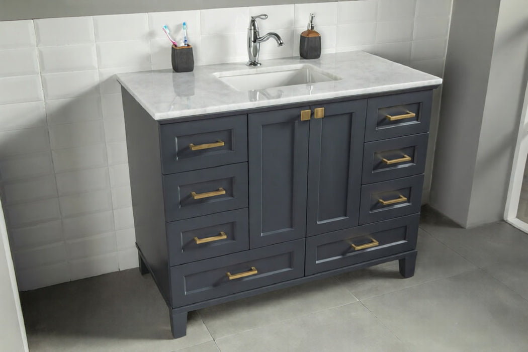 Paloma Wood Dark Grey Bathroom Vanity Dark Grey 3