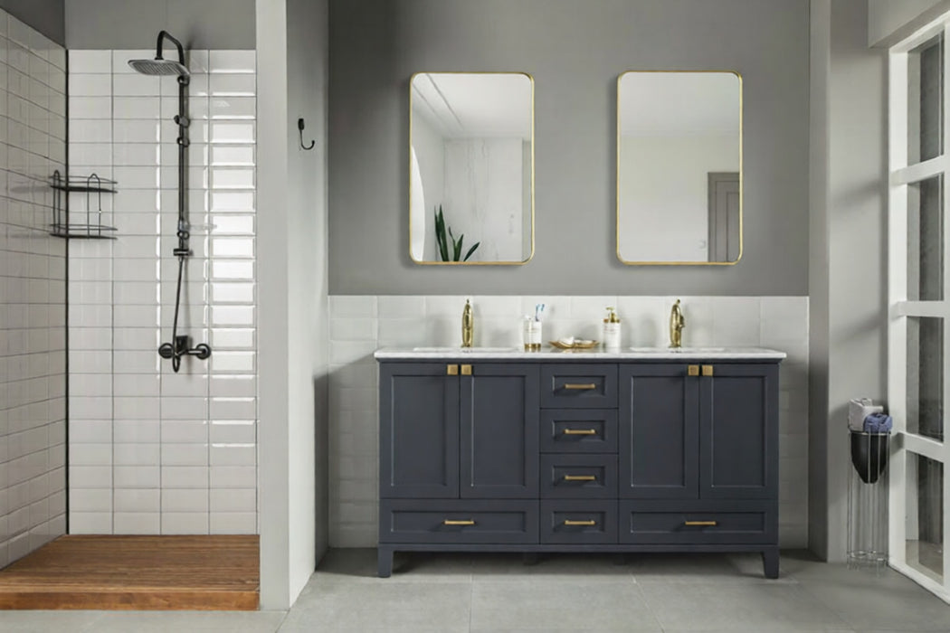 Paloma Wood Dark Grey Bathroom Vanity Dark Grey 2