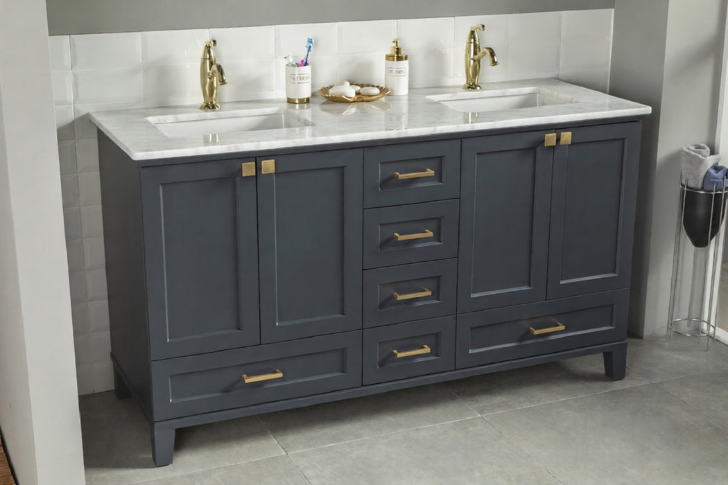 Paloma Wood Dark Grey Bathroom Vanity Dark Grey 3