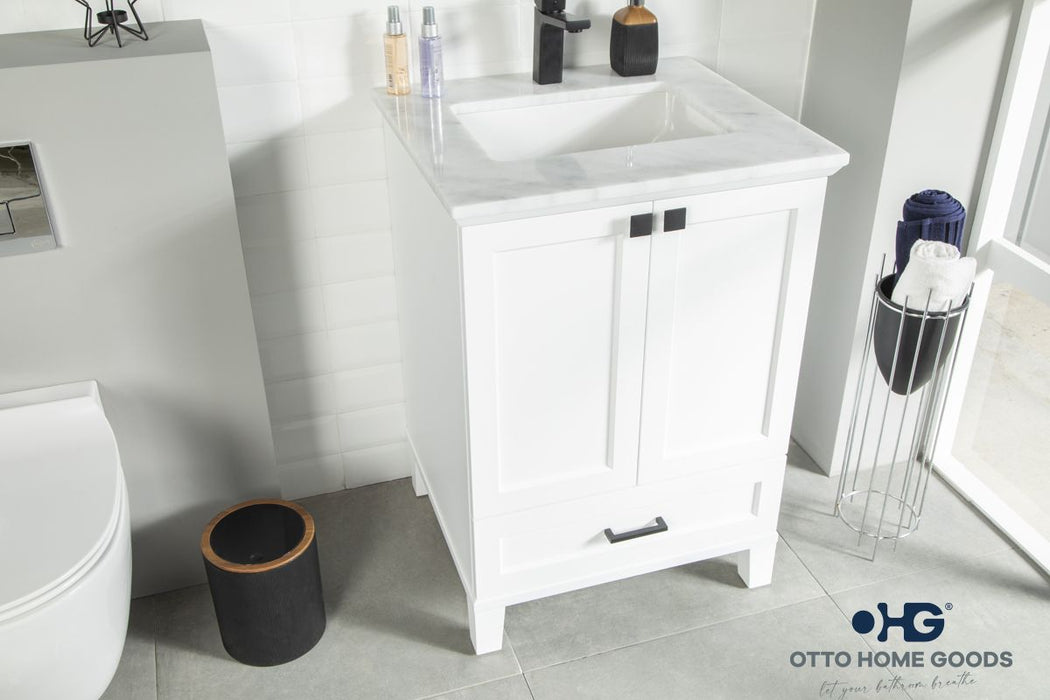 Paloma Wood White Bathroom Vanity White 3