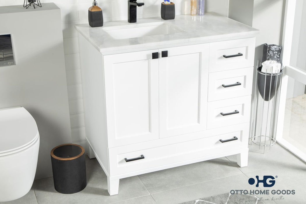 Paloma Wood White Bathroom Vanity White 3