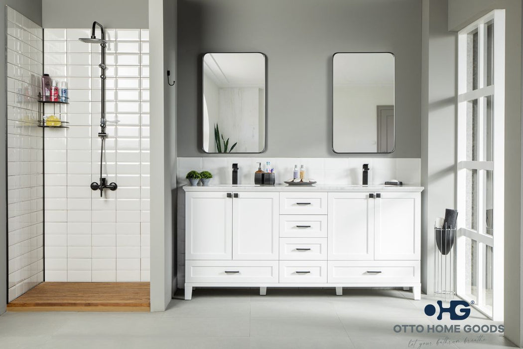 Paloma Wood White Bathroom Vanity White 2