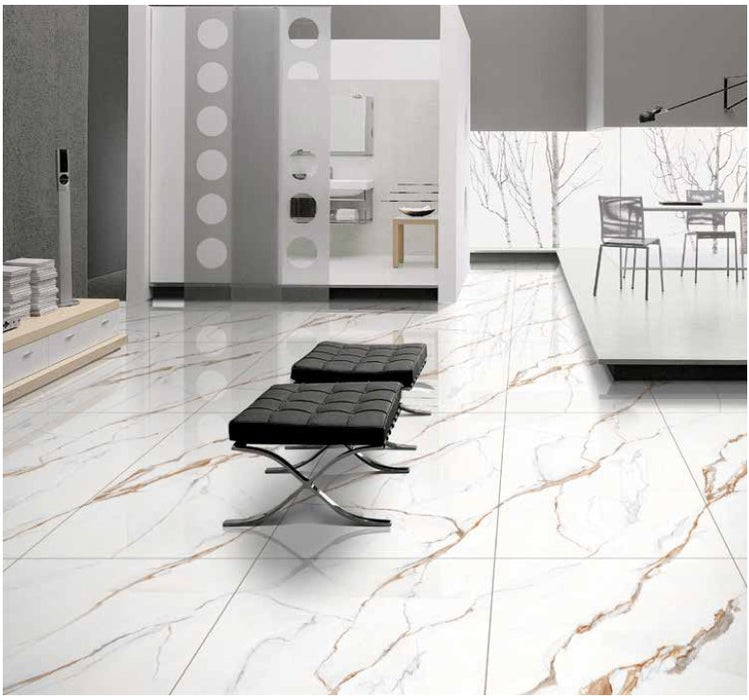 Porceluxe Pastel Brown Porcelain Tile - 24" x 48" Polished