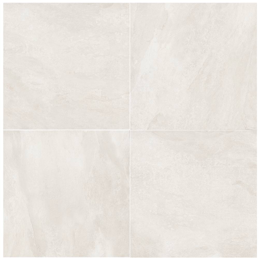Full Paver Sample - Pearl White Porcelain Paver - 24