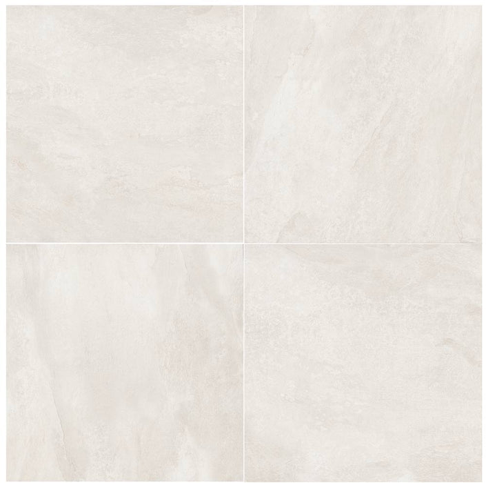 Full Paver Sample - Pearl White Porcelain Paver - 24" x 48" x 3/4" Rough