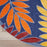 Aloha ALH18 Navy Multicolor Polypropylene Outdoor Area Rug - 5 Ft x Round