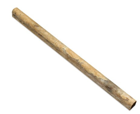 Philadelphia Honed Travertine Pencil - 1/2" x 12" Pencil