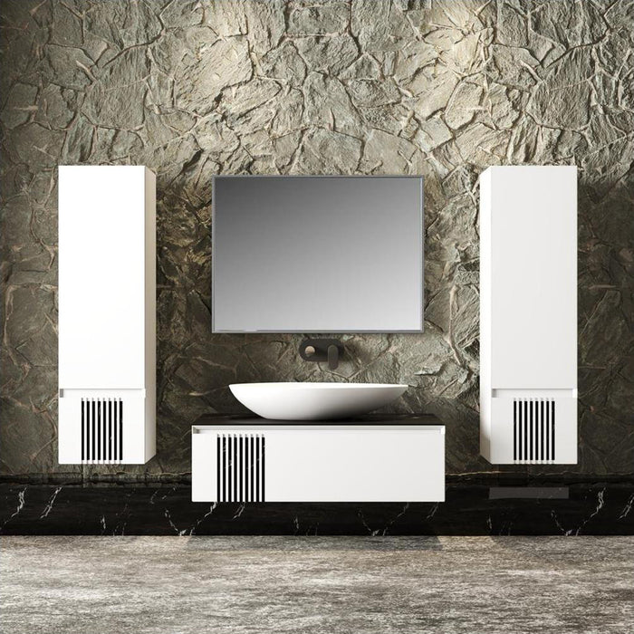 Manhattan Wood White Matte Bathroom Vanity White Matte 2