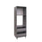 Wallkitchens Wood Grey  Oven Cabinet Grey 1