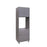 Wallkitchens Wood Grey Glossy Oven Cabinet Grey Glossy 1