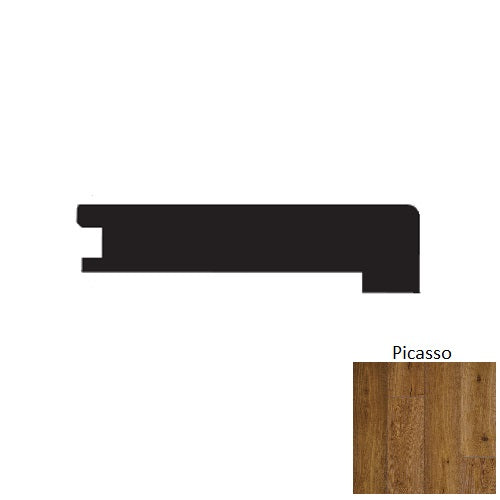 Louvre Wood Picasso Flush Square Stair Nose Wire Brushed 1