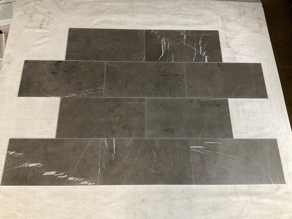 Pietra Gray Marble Tile Polished 1
