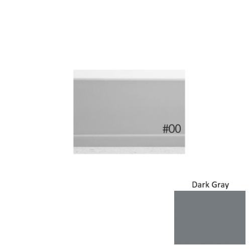 Pinnacle Plus Rubber #00 Simplicity Dark Gray Coil Wall Base 1