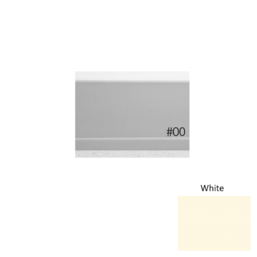 Pinnacle Plus Rubber #00 Simplicity White Coil Wall Base 1