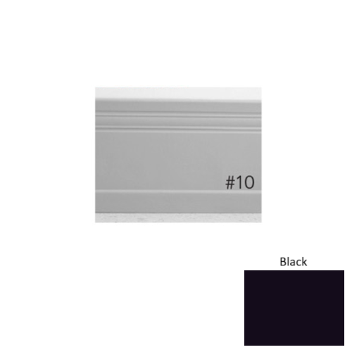 Pinnacle Plus Rubber #10 Serenity Black Coil Wall Base 1