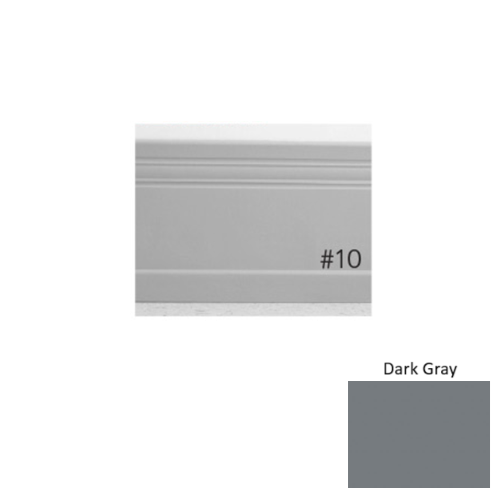 Pinnacle Plus Rubber #10 Serenity Dark Gray Coil Wall Base 1