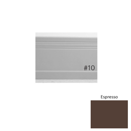 Pinnacle Plus Rubber #10 Serenity Espresso Coil Wall Base 1