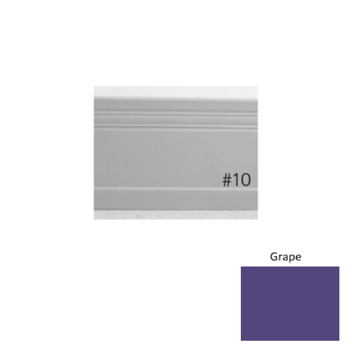 Pinnacle Plus Rubber #10 Serenity Grape Coil Wall Base 1