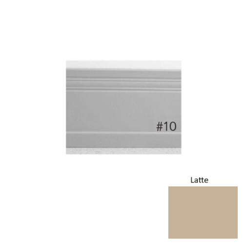 Pinnacle Plus Rubber #10 Serenity Latte Coil Wall Base 1