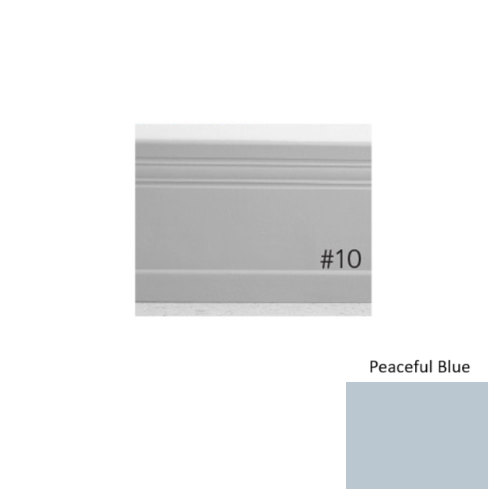 Pinnacle Plus Rubber #10 Serenity Peaceful Blue Coil Wall Base 1