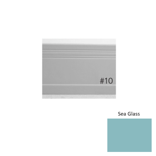 Pinnacle Plus Rubber #10 Serenity Sea Glass Coil Wall Base 1